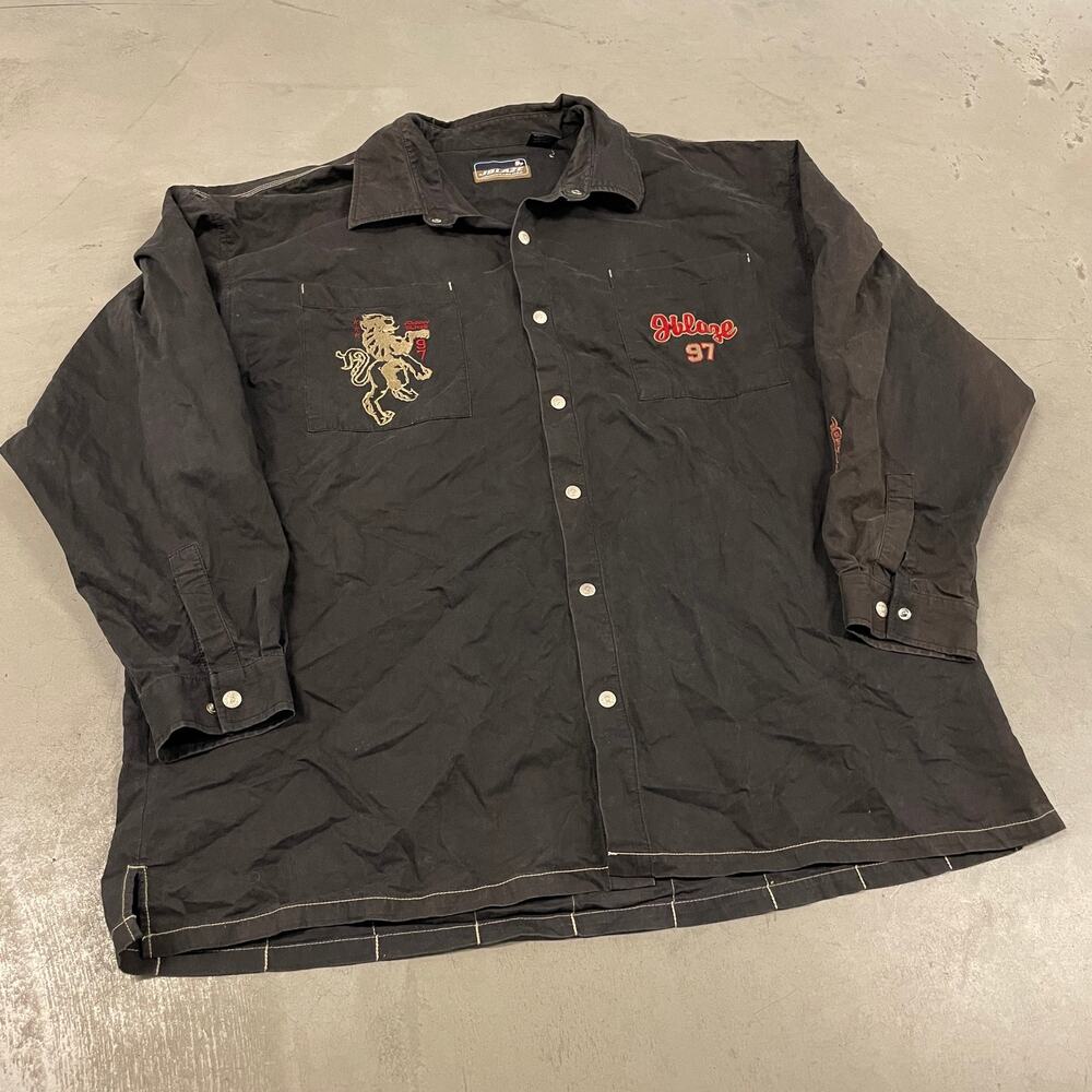 Vintage Y2K Johnny blaze button up t-shirt